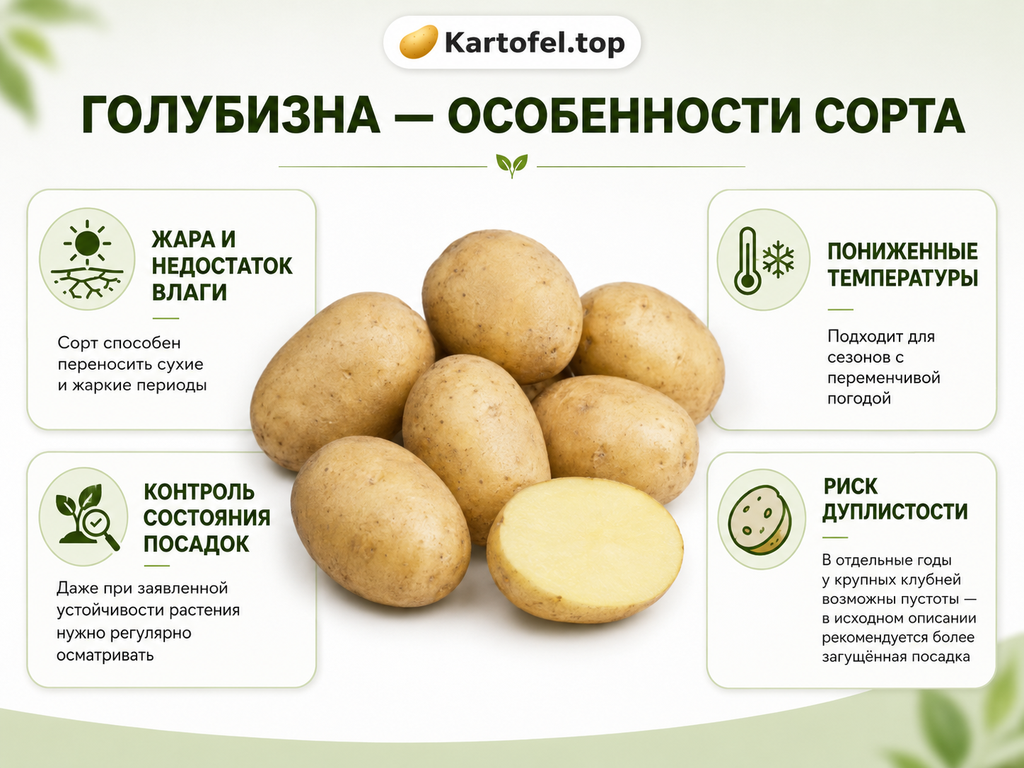 Особенности сорта картофеля Голубизна при выращивании