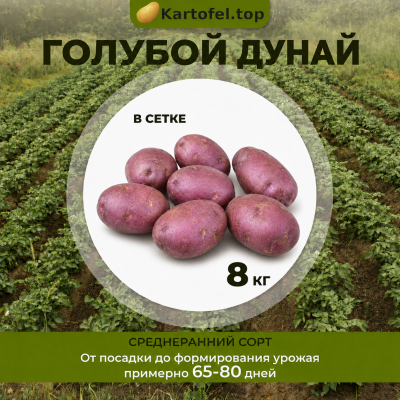 картофель Голубой дунай - фасовка 8 кг